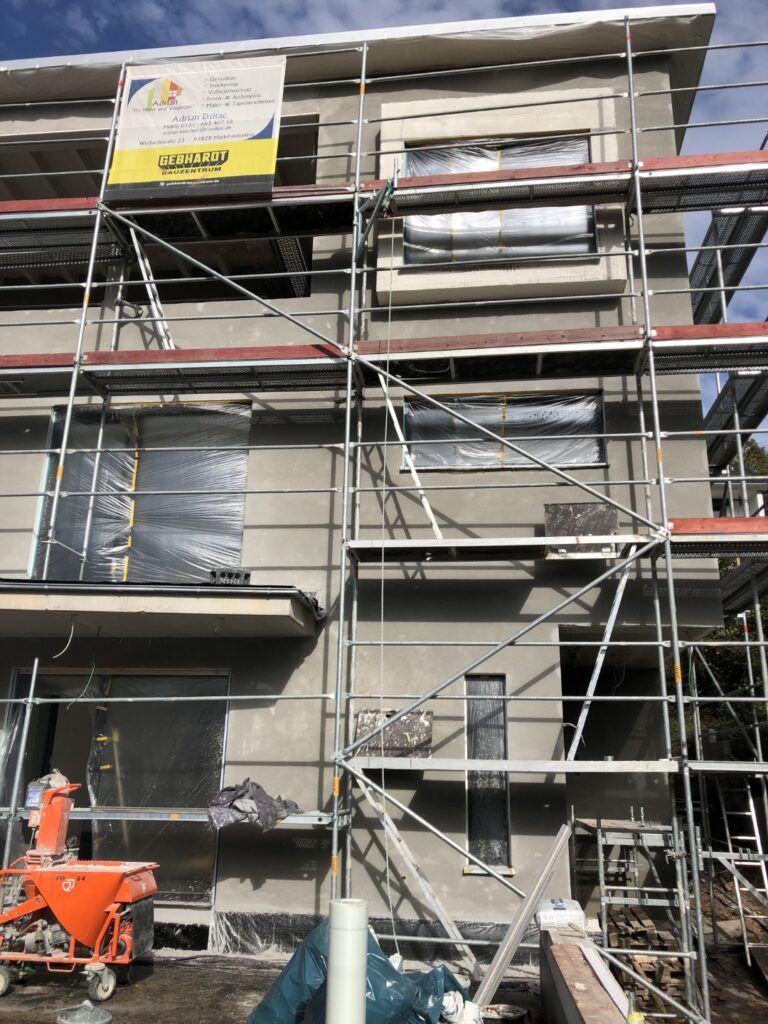 Putzarbeiten an einer Fassade in Kreuzwertheim (5)